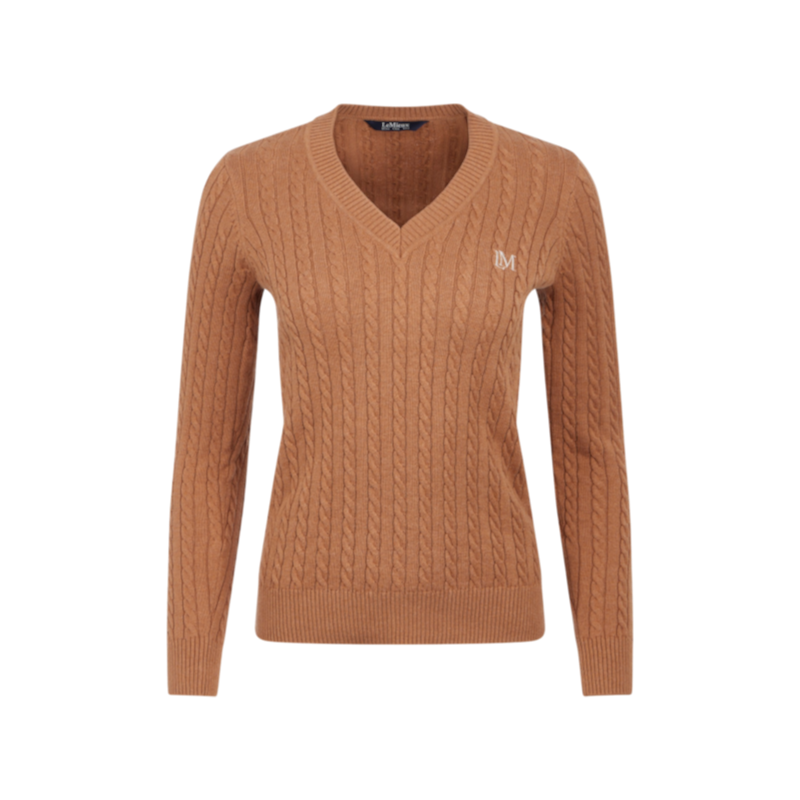 LeMieux - Pull col V femme Cora caramel