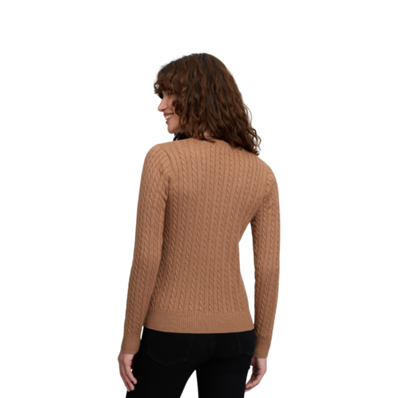 LeMieux - Pull col V femme Cora caramel