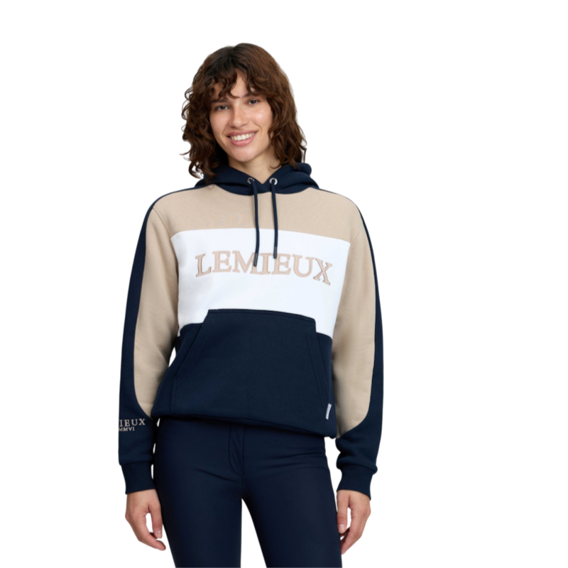 LeMieux - Sweat à capuche femme Kadie Colour Block marine