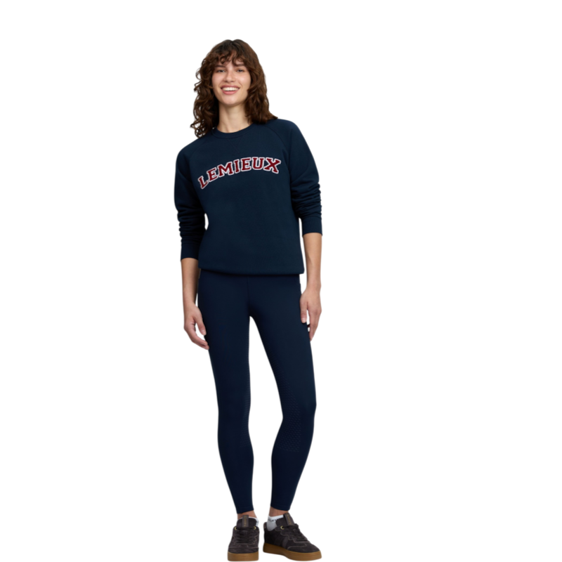 LeMieux - Sweat col rond femme Vida Varsity marine