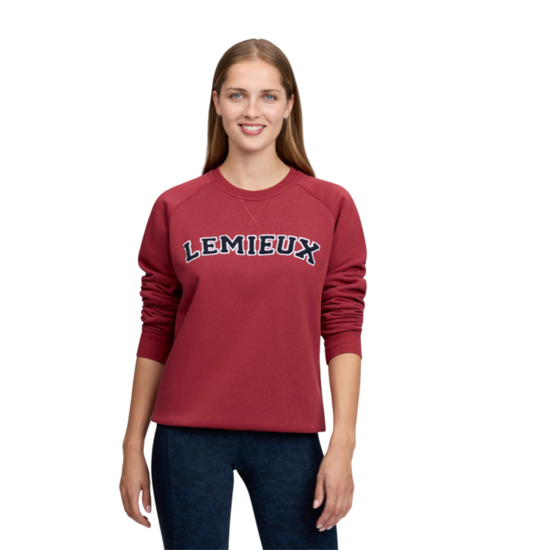 LeMieux - Sweat col rond femme Vida Varsity russet