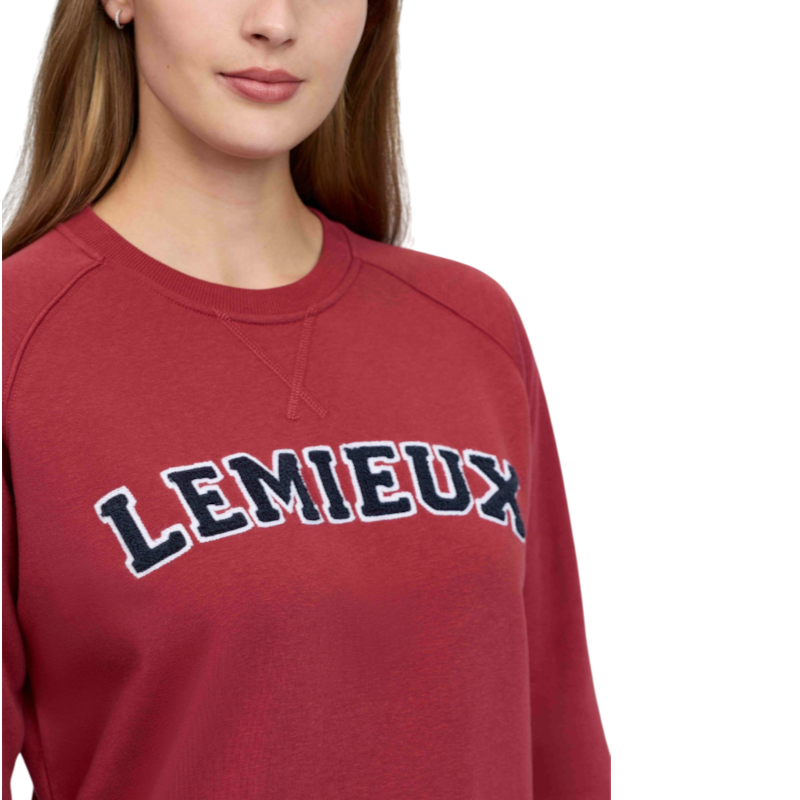 LeMieux - Sweat col rond femme Vida Varsity russet