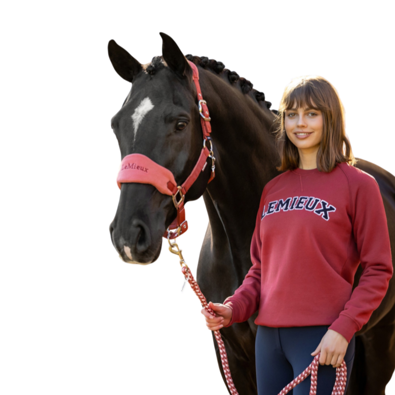 LeMieux - Sweat col rond femme Vida Varsity russet