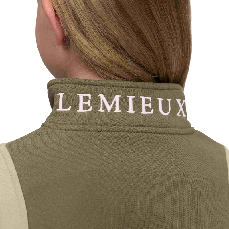 LeMieux - Sweat col zippé enfant Viola willow green