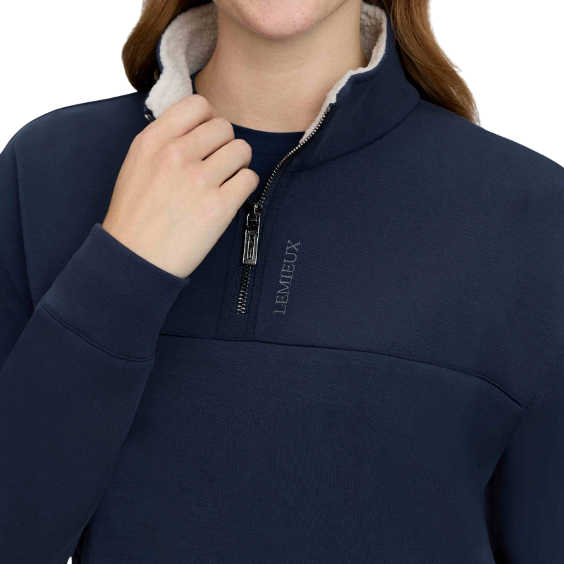 LeMieux - Sweat col zippé femme Scarlet marine