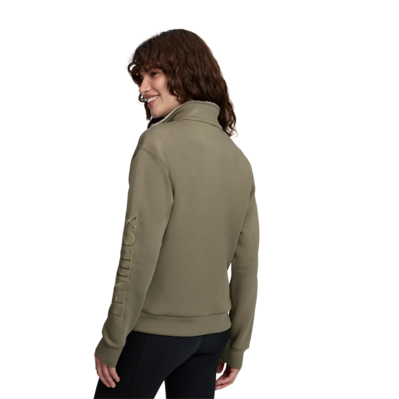LeMieux - Sweat col zippé femme Scarlet willow green