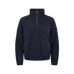 Lemieux - Sweat manches longues femme Dana quarter zip marine | - Ohlala