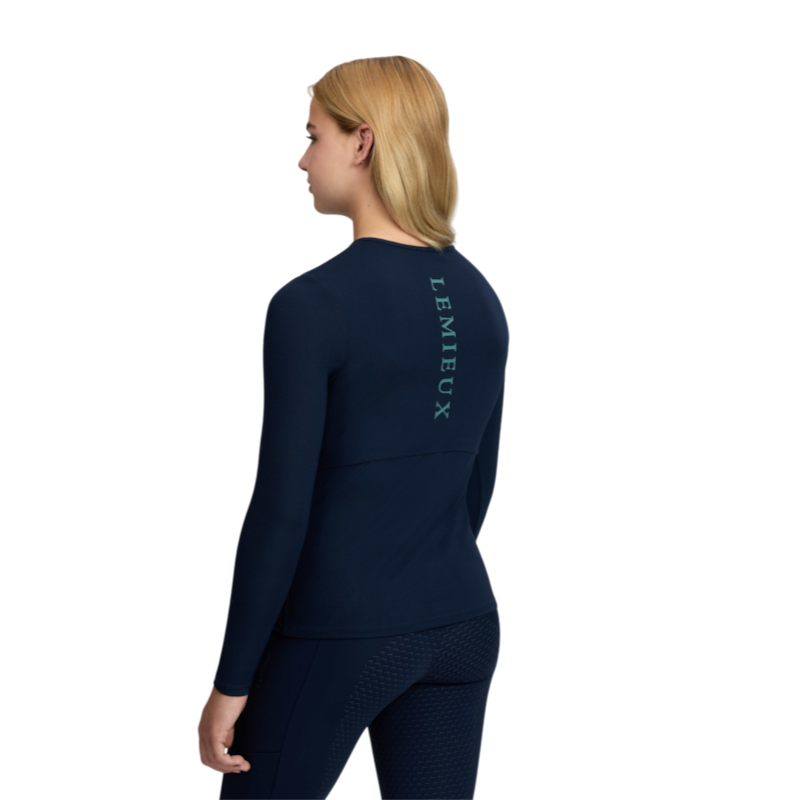LeMieux - T-shirt technique manches longues enfant Hybrid Sports marine