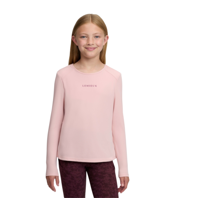 LeMieux - T-shirt technique manches longues enfant Hybrid Sports petal