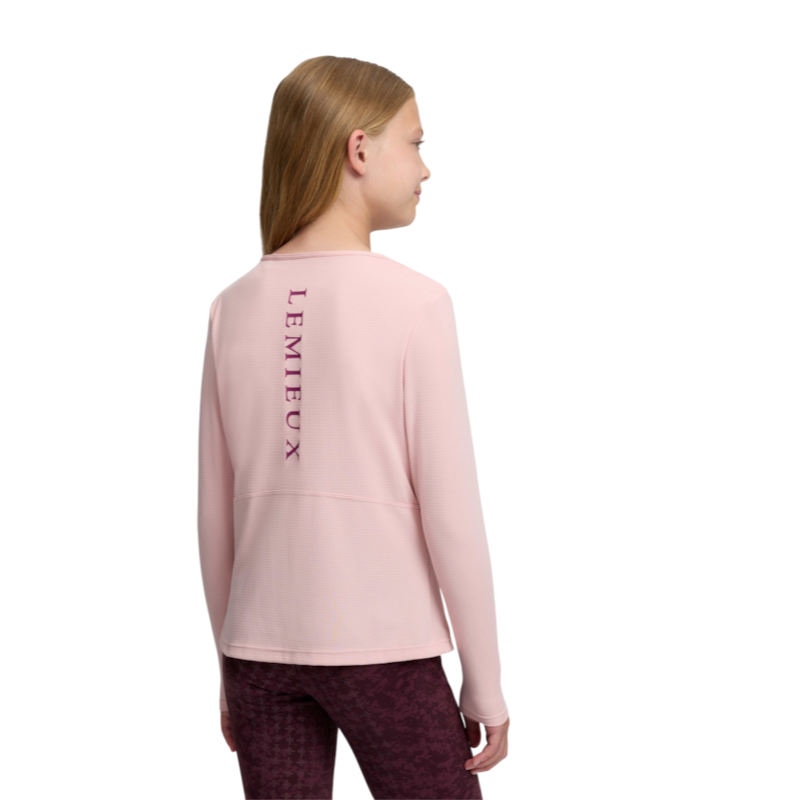 LeMieux - T-shirt technique manches longues enfant Hybrid Sports petal