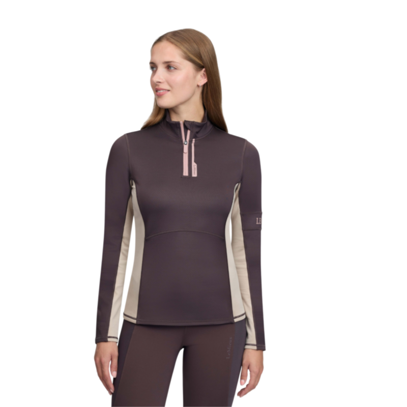 LeMieux - T-shirt technique manches longues femme Matilda cocoa