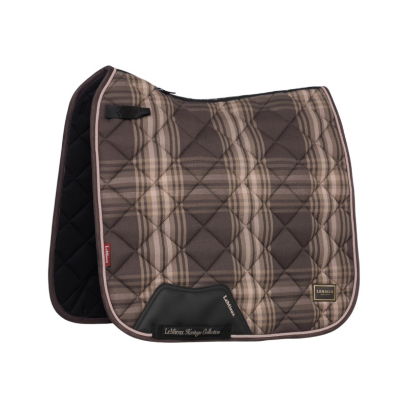 LeMieux - Tapis de dressage Heritage Check cocoa