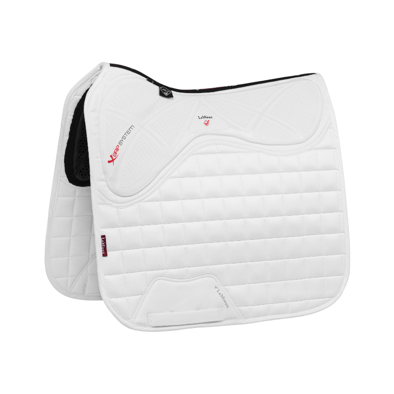 Lemieux - Tapis de dressage Square X-Grip Twin Sided blanc | - Ohlala