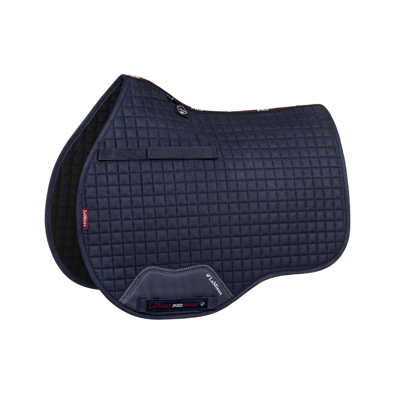 Lemieux - Tapis de selle GP Suede Square marine | - Ohlala