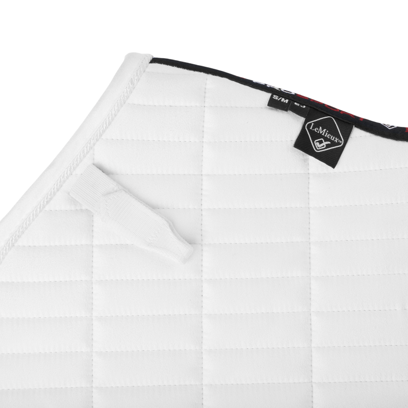 Lemieux - Tapis de selle Square EuroJump Suede blanc | - Ohlala