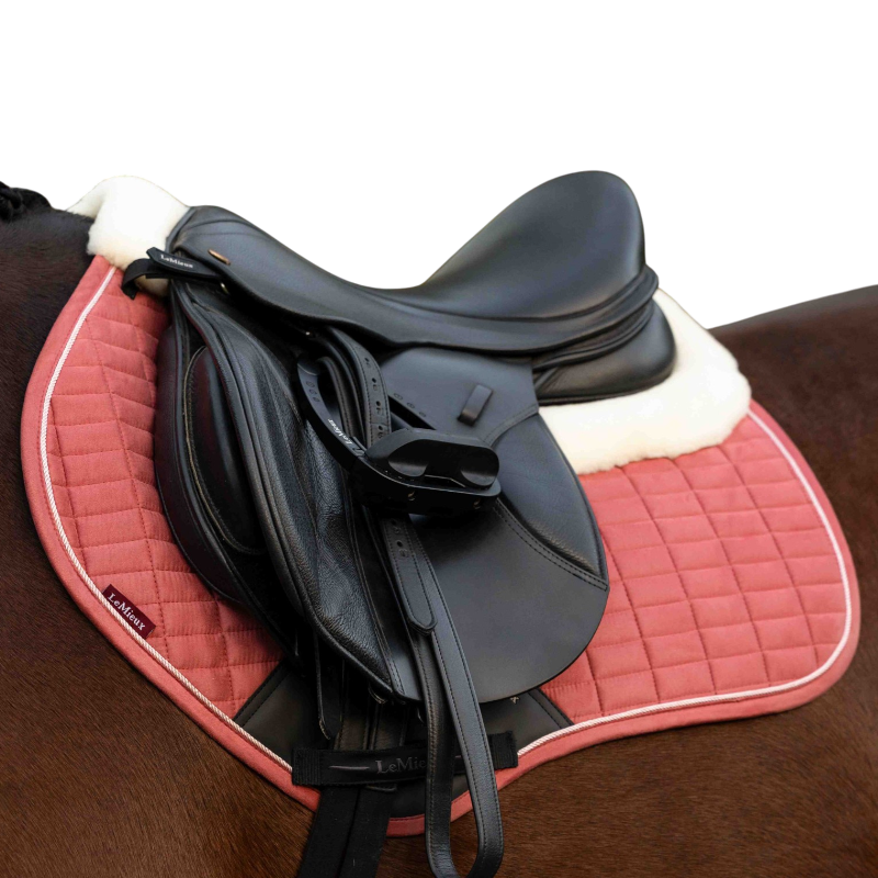 LeMieux - Tapis de selle Suede Close Contact Square Merino+ spiced earth