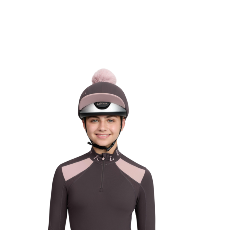 LeMieux - Toque de casque à pompon amovible Classique cocoa