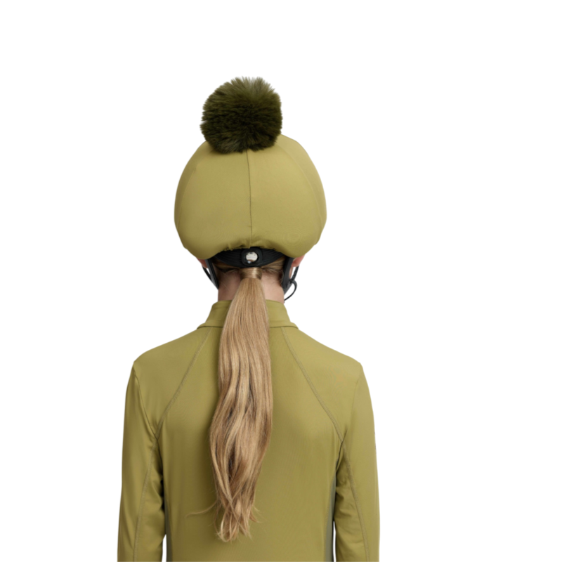 LeMieux - Toque de casque à pompon amovible Classique gooseberry