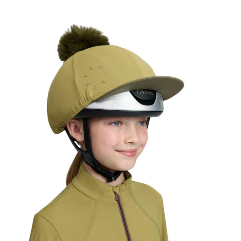 LeMieux - Toque de casque à pompon amovible Classique gooseberry