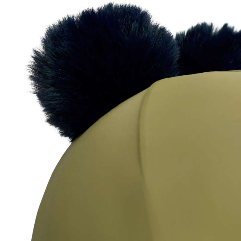 LeMieux - Toque de casque enfant Mini doubles pompons gooseberry