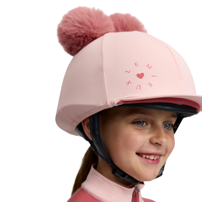 LeMieux - Toque de casque enfant Mini doubles pompons petal
