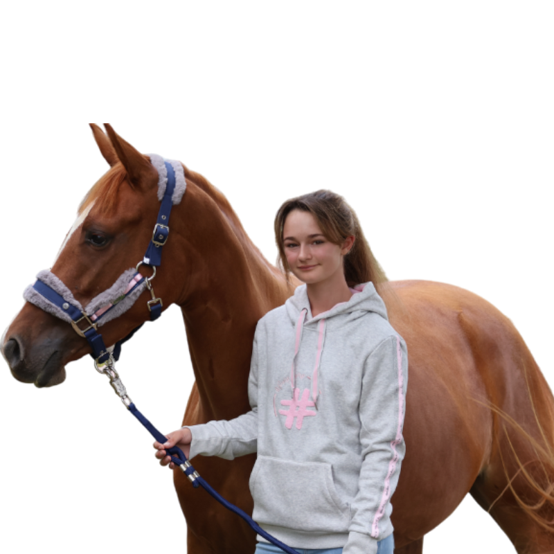 Les poneys de Zoé - Sweat manches longues Pony Jump gris