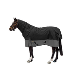 Loveson - Outdoor deken Turnout Plus zwart/ grijs 300g | - Ohlala