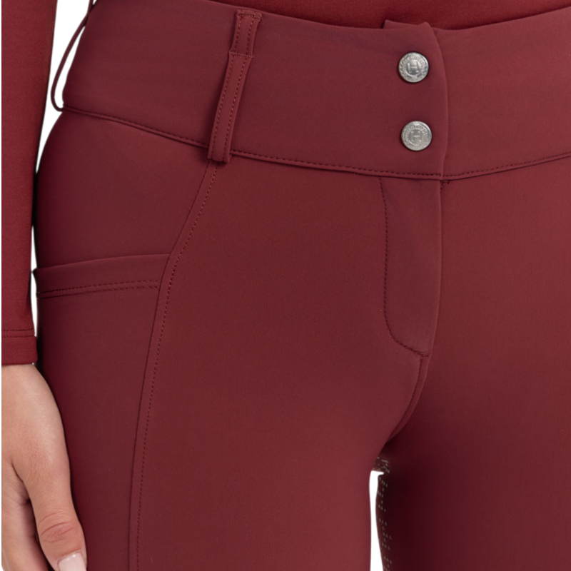 Harcour - Pantalon d'équitation femme Ludivine vigne