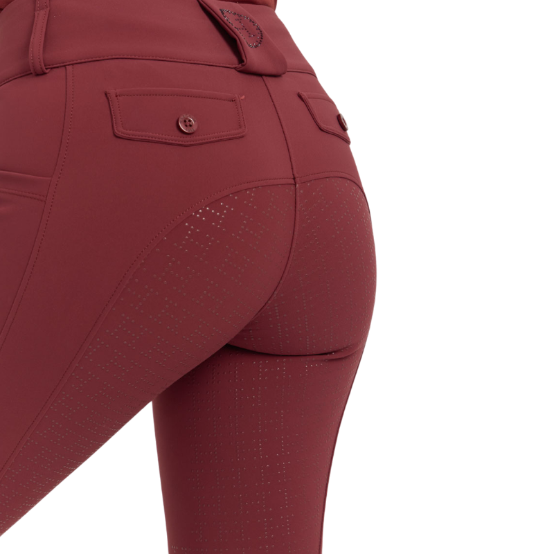 Harcour - Pantalon d'équitation femme Ludivine vigne