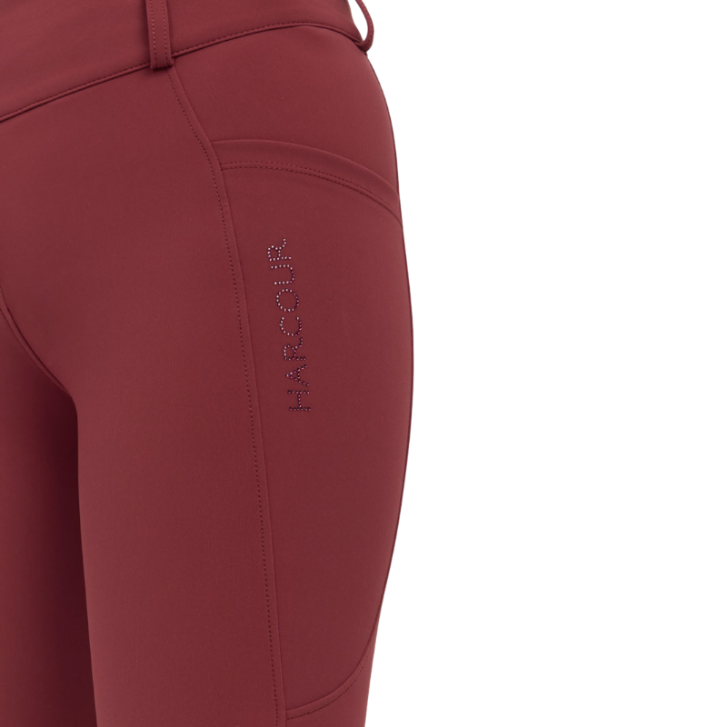 Harcour - Pantalon d'équitation femme Ludivine vigne