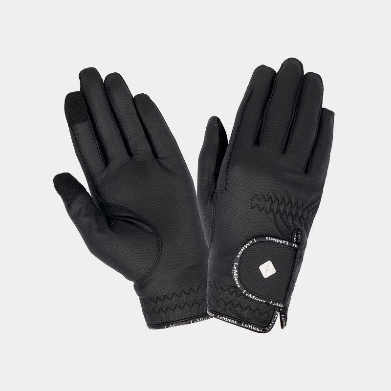 LeMieux - Gants d'équitation Pro Touch Classic enfant noir | - Ohlala