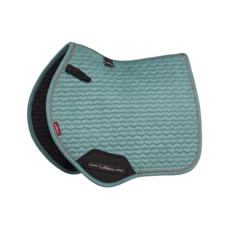 Tapis de selle Square Close Contact Suede Mini aloe - LeMieux