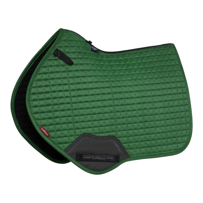 LeMieux - Tapis de selle Suede Close Contact Square hunter green