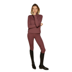 GEM - Legging d'équitation femme Manhattan lie de vin | - Ohlala