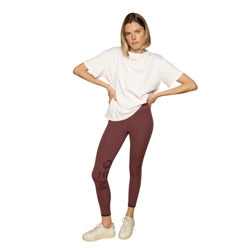 GEM - Legging d'équitation femme Manhattan lie de vin | - Ohlala