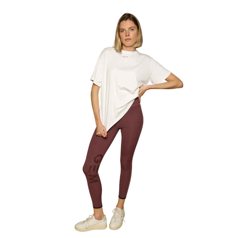 GEM - Legging d'équitation femme Manhattan lie de vin | - Ohlala