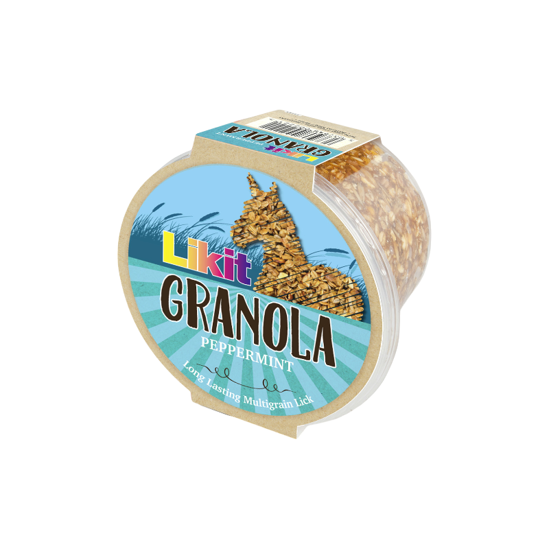 Likit - Friandise pour chevaux pierre granola menthe poivrée 550 g