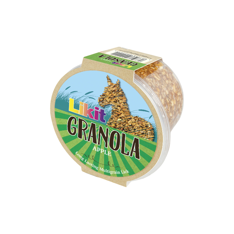 Likit - Friandise pour chevaux pierre granola pomme