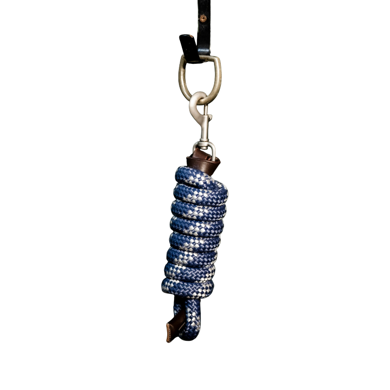 Horseware - Longe Lead marine/ marron/ silver | - Ohlala