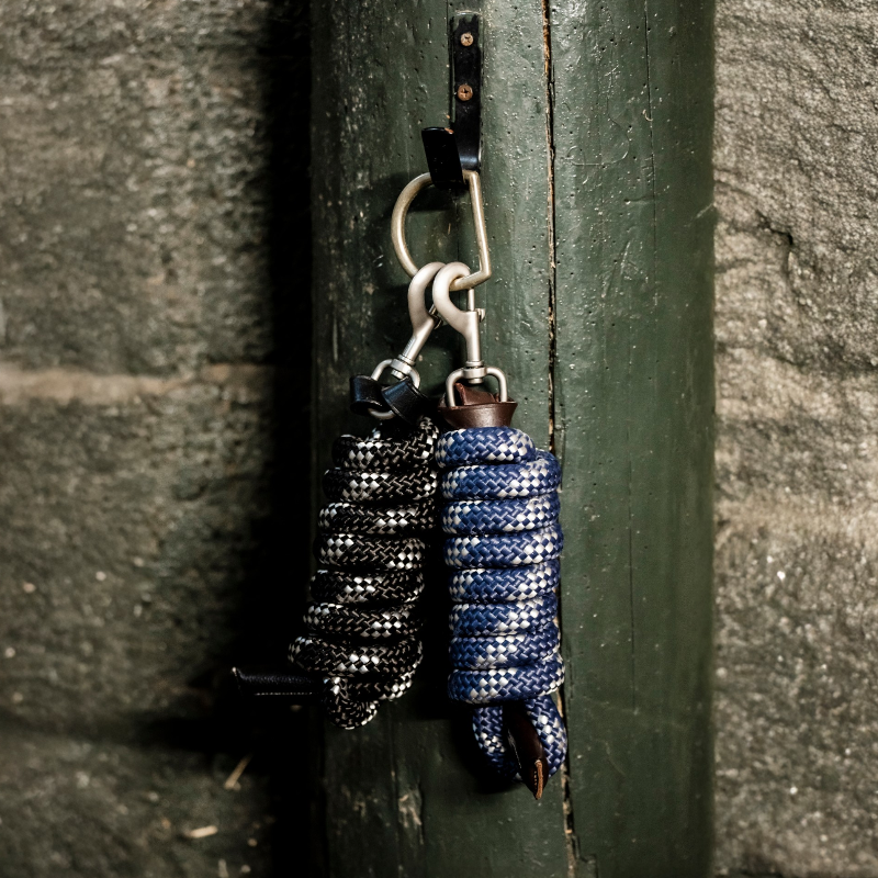 Horseware - Longe Lead marine/ marron/ silver | - Ohlala
