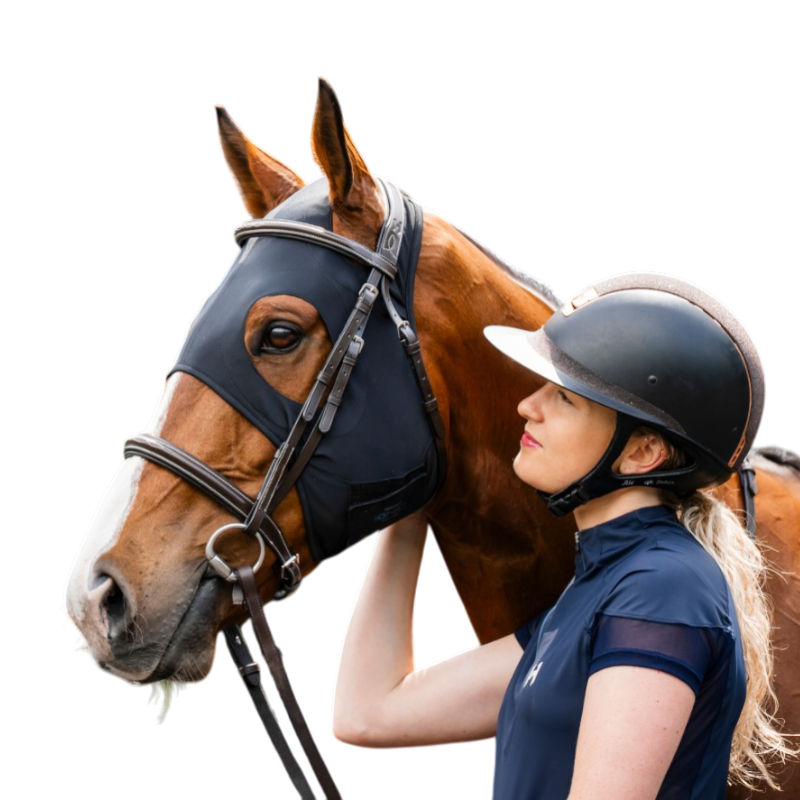 Horseware - Iconic zwart anti-stressmasker | - Ohlala