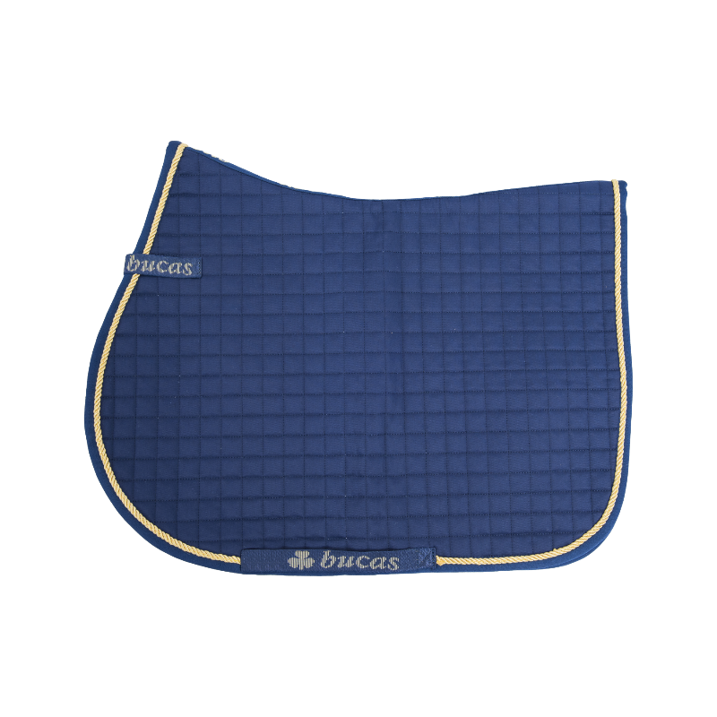 Bucas - Tapis de selle Max marine/ gold