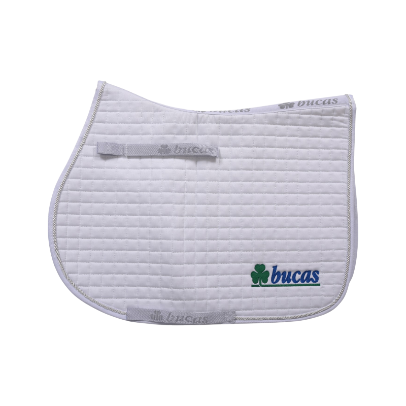 Bucas - Tapis de selle Max logo Bucas blanc/ blanc