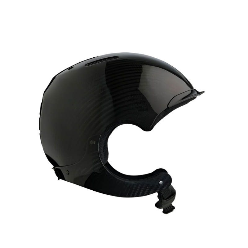 NACA - Casque d'équitation Gravity XP sans visière carbon brillant noir