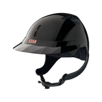 NACA - Casque d'équitation Gravity XP visière polo brillant noir onyx | - Ohlala
