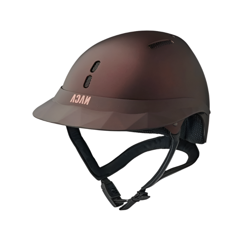 NACA - Casque d'équitation Gravity XP visière polo matt prune