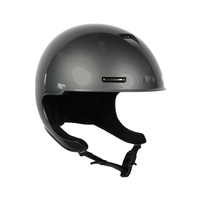 NACA - Casque d'équitation sans visière Comète XP gris brillant