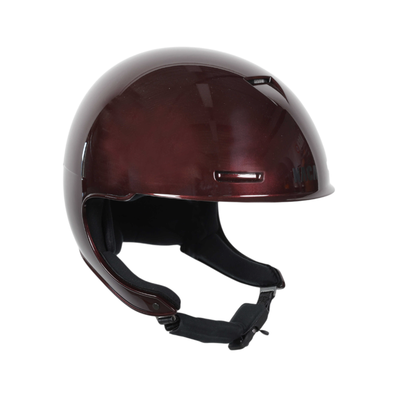 NACA - Casque d'équitation sans visière Comète XP prune brillant