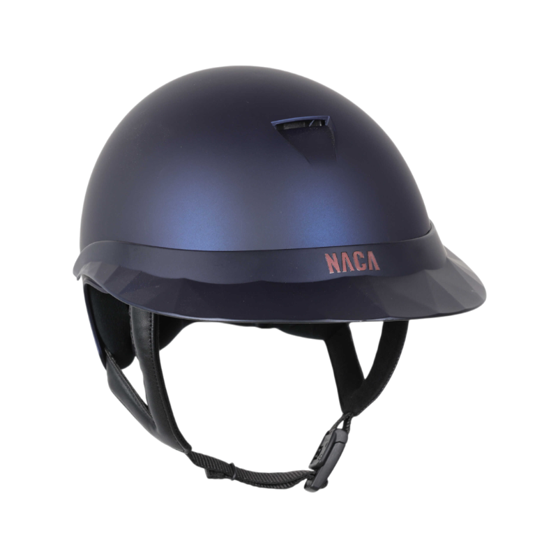 NACA - Casque d'équitation visière polo Comète S bleu mat