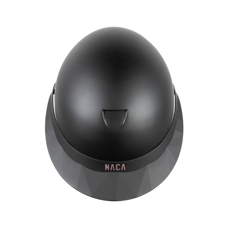 NACA - Casque d'équitation visière polo Comète S noir mat